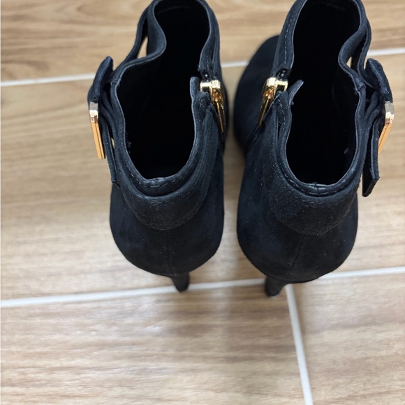 Vince Camuto - Black Suede Ankle Boots - Picture 2 of 3